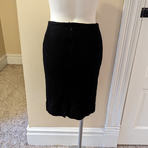 Vintage Bigio Collection black pencil skirt size 6 - Picture 3 of 6